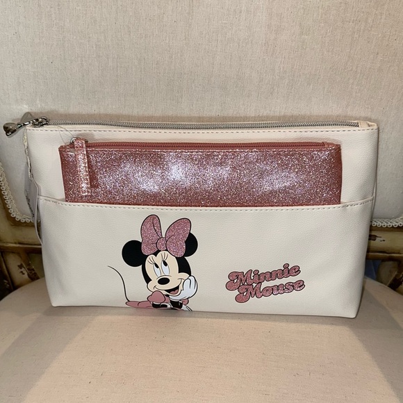 ✨NWT✨ Disney’s Minnie Mouse 2-In-1 Toiletry Bag Set  Primark Exclusive - Picture 3 of 8